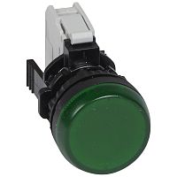 Лампа-индикатор - Osmoz - в сборе - с подсветкой - зеленый - 230 В~ | код 023792 |  Legrand